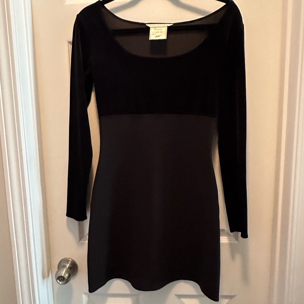 Max Studio Black Dress Fit and Flare Size 1